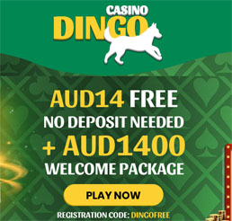 Dingo Australia $14 free no deposit